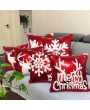 Christmas Snowflake Deer Head Pattern Sequins Positioning embroidering pillow